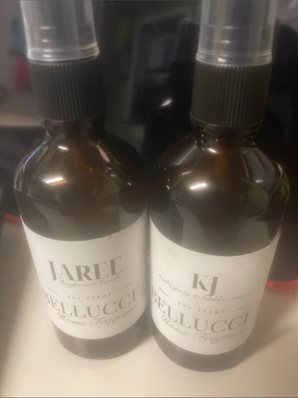 Home Fragrance Spray - Amber Brown Bottle (Set of 2)